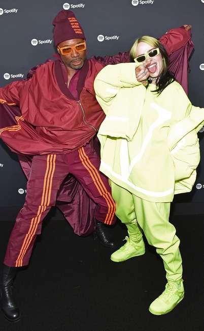 Billy Porter, Billie Eilish, Spotify Best New Artist Party, Pre-Grammys